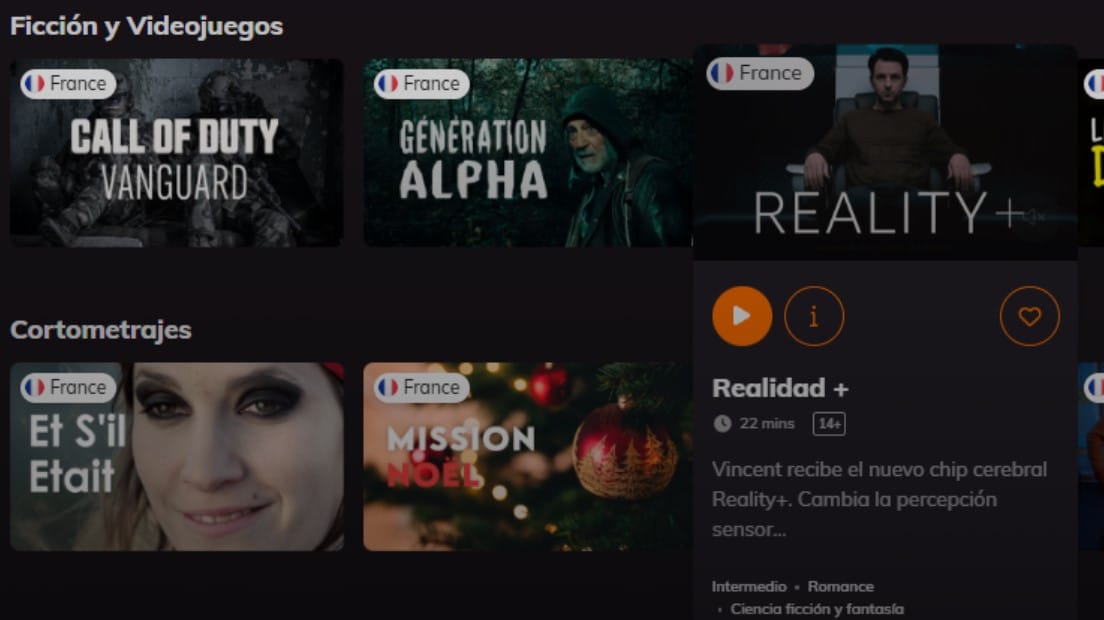 Catálogo de series y películas en francés en Lingopie